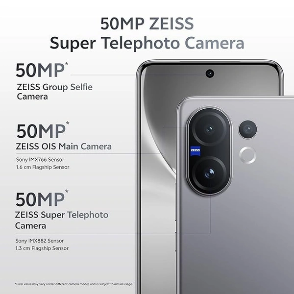 Vivo V60 5G (Mist Gray, 8GB RAM, 128GB Storage) - gray, 8GB-128GB