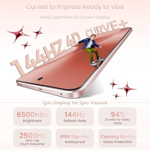 realme 15 5G Smartphone 8+256GB pink, - pink, 8GB-256GB