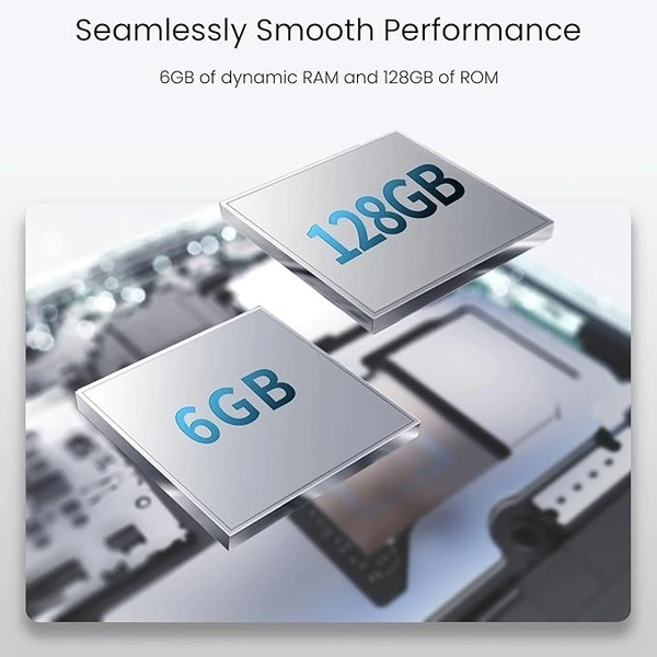 Realme C71 4G Smartphone 4GB+64GB Black - light blue, 4GB-64GB