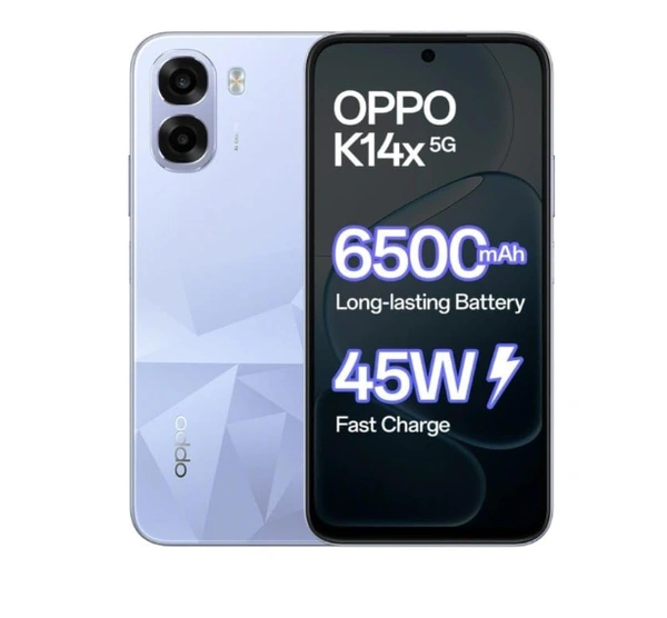 OPPO k14x 5g (Ice Blue) (4gb+128gb) - Ice blue, 4GB-128GB