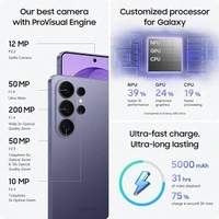 Samsung Galaxy S26 Ultra 5G (Cobalt Violet, 12GB RAM, 256GB Storage) - cobait violet, 12GB-256GB