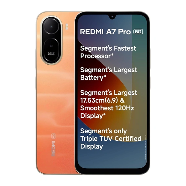 REDMI A7 Pro 5G (Orange, 4GB RAM,64GB Storage)