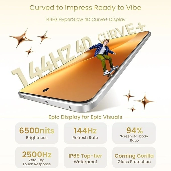 realme 15 5G Smartphone 8+256GB Silver, - silver, 8GB-256GB