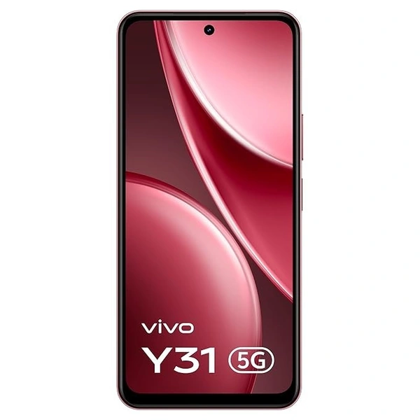 vivo Y31 5G (Rose Red, 4GB RAM, 128GB Storage) - Rose Red, 4GB-128GB