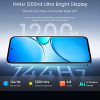 realme 15X 5G Smartphone (6+128GB sky blue) - sky blue, 6GB-128GB