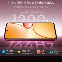 realme 15X 5G Smartphone (6+128GB Maroon Red) - Maroon Red, 6GB-128GB