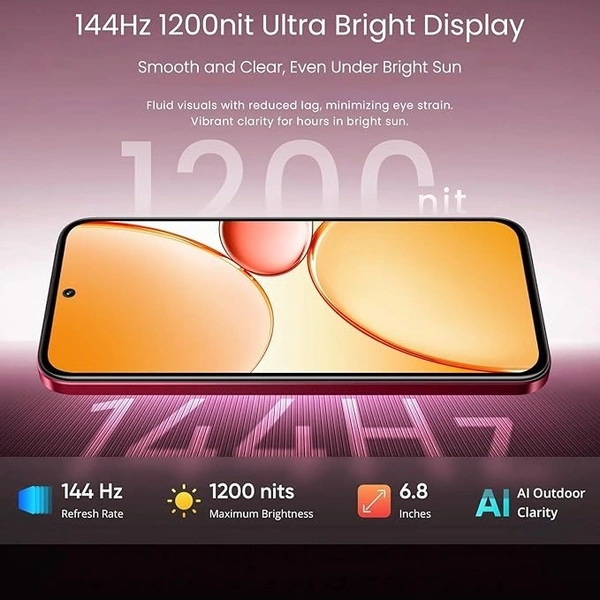 realme 15X 5G Smartphone (6+128GB Maroon Red) - Maroon Red, 6GB-128GB