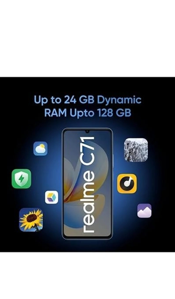 Realme C71 4G Smartphone 4GB+64GB Black - Black, 4GB-64GB