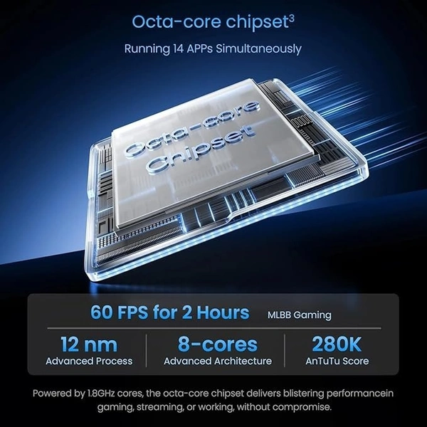 Realme C71 4G Smartphone 4GB+64GB Black - light blue, 4GB-64GB