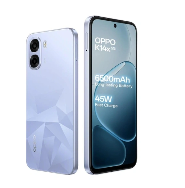 OPPO k14x 5g (Ice Blue) (4gb+128gb) - Ice blue, 4GB-128GB