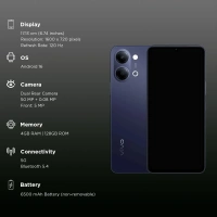 vivo Y21 5G (6GB RAM, 128GB, Champagne Gold) - Blue, 6GB-128GB