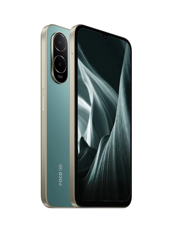 POCO C85X 5G Smartphone, Emerald Green, 4GB RAM, 64GB Storage - Emerald Green, 4GB-64GB