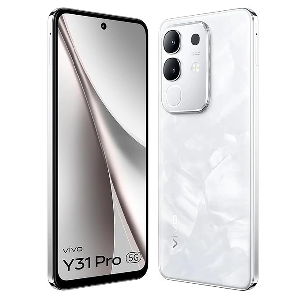 vivo Y31 Pro 5G (Dreamy White, 8GB RAM, 128 GB Storage)   - White, 8GB-128GB