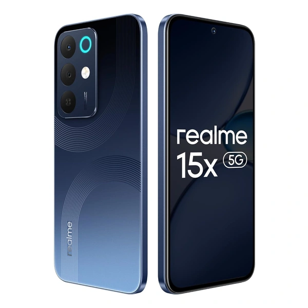 realme 15X 5G Smartphone (6+128GB Marine Blue) - Marine Blue, 6GB-128GB