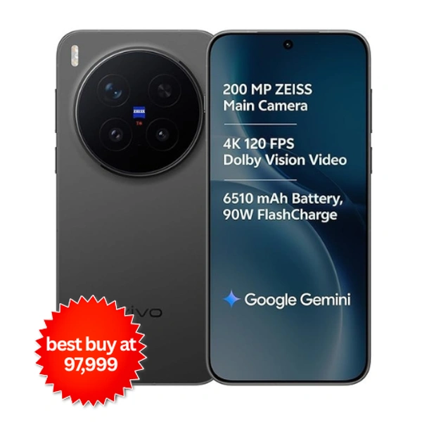 vivo X300 Pro 5G (Elite Black, 16GB RAM, 512GB Storage)