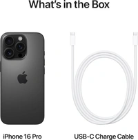Apple iPhone 16 Pro (Black Titanium, 256 GB) - Black Titanium, 256GB