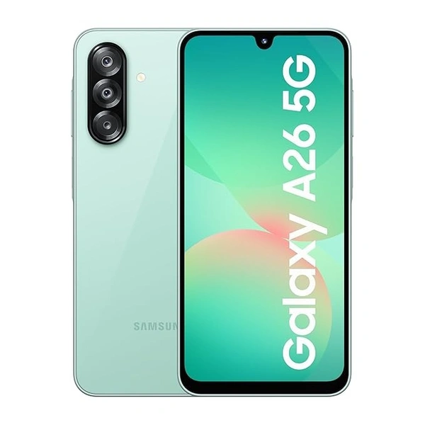 Samsung Galaxy A26 5G (Awesome mint, 8GB, 256GB) | Awesome Intelligence: Circle to Search, Intelligent Editing | Awesome 50MP Triple Camera | IP67 - Awesome mint, 8GB-256GB