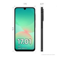 Samsung Galaxy A26 5G (Awesome Black, 8GB, 256GB) | Awesome Intelligence: Circle to Search, Intelligent Editing | Awesome 50MP Triple Camera | IP67 - Black, 8GB-256GB