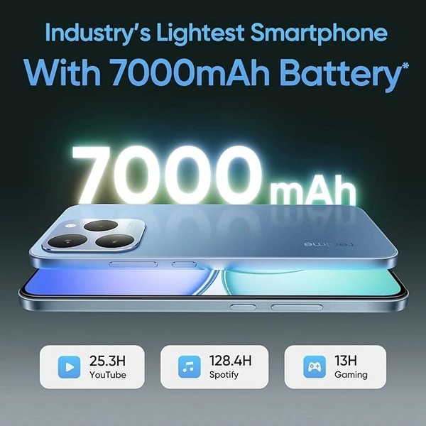 realme 15T 5G Smartphone 12+256`GB blue - Wedgewood, 12GB 256GB