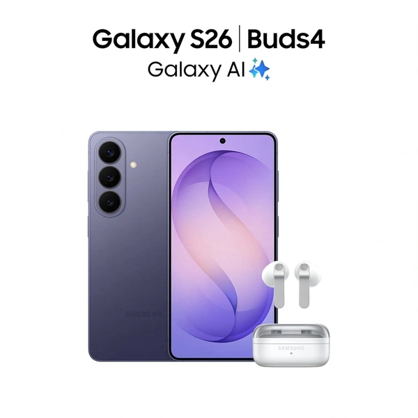 Samsung Galaxy S26 5G (White, 12GB RAM, 256GB Storage) - White, 12GB-256GB