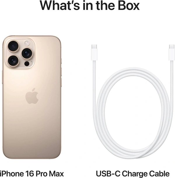 Apple iPhone 16 Pro Max (Desert Titanium, 1 TB) - Desert Titanium, 1TB