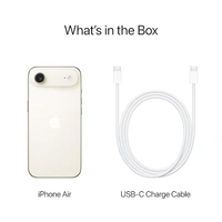 iPhone Air 256 GB: Thinnest iPhone Ever, 16.63 cm (6.5″) Display with Promotion up to 120Hz, Powerful A19 Pro Chip, Center Stage Front Camera, All-Day Battery Life; Light Gold - light glow, 256GB