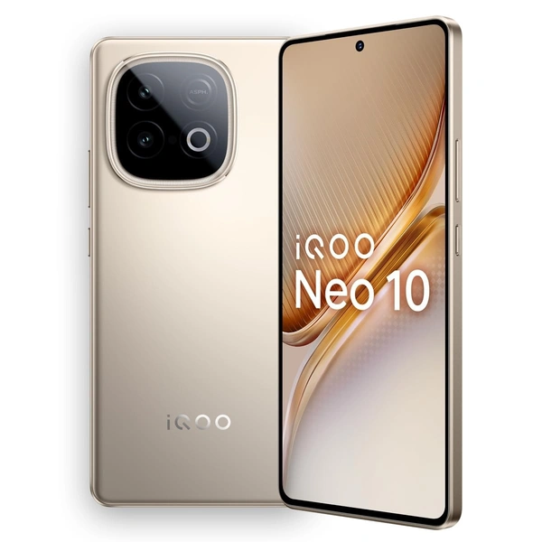 iQOO Neo 10 (Titanium Chrome, 8GB RAM, 256GB Storage) - Titanium Chrome, 8GB-256GB