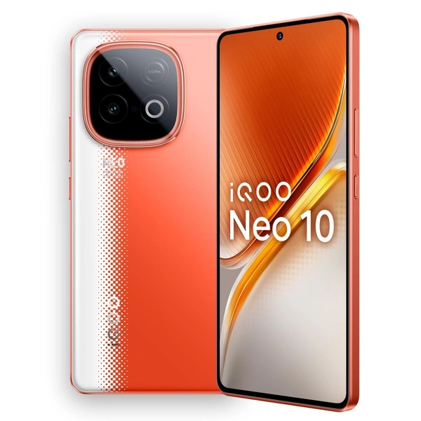 iQOO Neo 10 (Titanium Chrome, 8GB RAM, 256GB Storage) - Inferno Red, 8GB-256GB