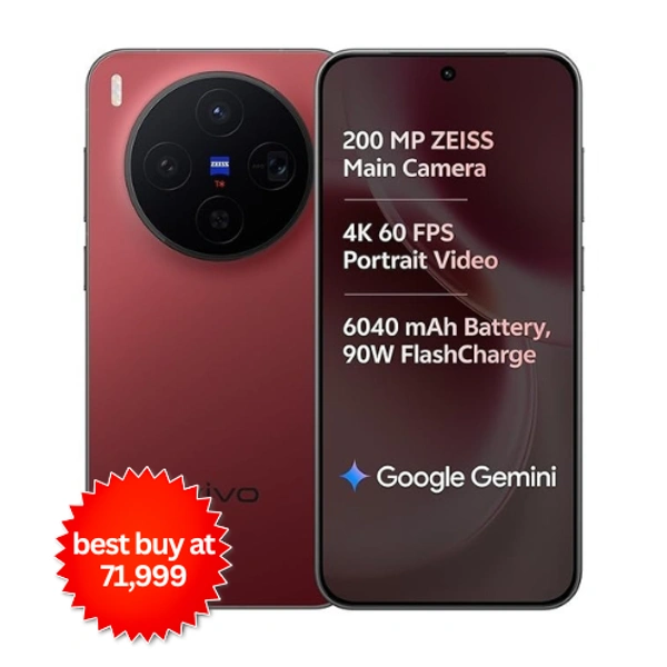vivo X300 5G (Summit Red, 12GB RAM, 512GB Storage)