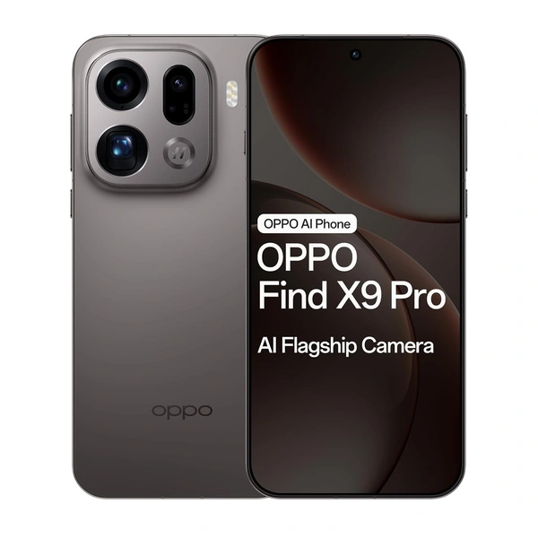 Oppo Find X9 Pro 5G (Titanium Charcoal, 16GB RAM, 512GB Storage) - Titanium Charcoal, 16GB-512GB