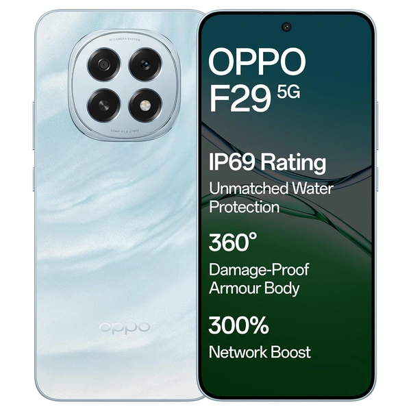 OPPO F29 5G (Glacier Blue, 8GB RAM, 128GB Storage) - Glacier Blue, OPPO F29 5G (Glacier Blue, 8GB RAM, 128GB Storage)