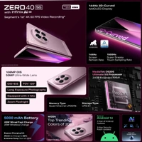 Infinix Zero 40 5G (Moving Titanium, 256 GB) (12 GB RAM) - titanium, 12+256