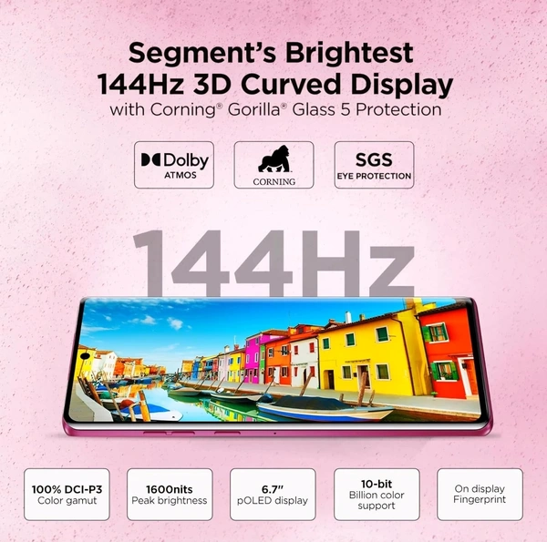 Motorola Edge 50 Fusion (Hot Pink, 128 GB)  (8 GB RAM) - Hot Pink, 8+128