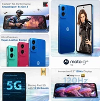 Motorola g45 5G (Brilliant Blue, 128 GB)  (4 GB RAM) - blue, 4+128