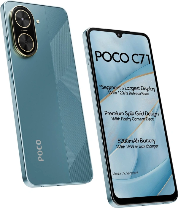 POCO C71 (Cool Blue, 128 GB) (4 GB RAM)