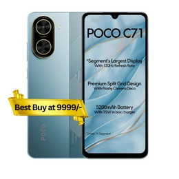 POCO C71 (Cool Blue, 64 GB) (4 GB RAM)