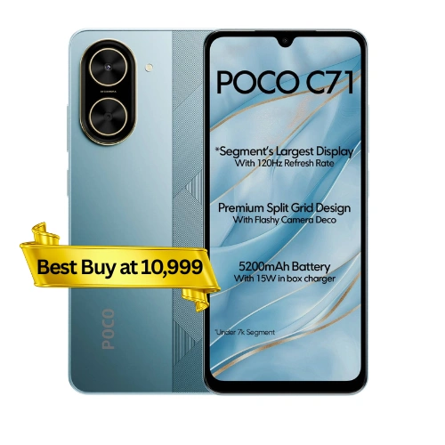 POCO C71 (Cool Blue, 128 GB) (6 GB RAM)