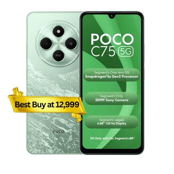 POCO X7 5G Glacier Green 8GB RAM 128GB ROM