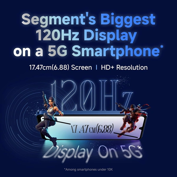 Redmi 14C 5G (Stardust Purple, 6GB RAM, 128GB Storage) | Superfast 4nm Snapdragon 4 Gen 2 | 120Hz 17.47cm (6.88”) Display | 5160mAh Battery | 50MP Dual Camera | Premium Starlight Design - Purple, 6+128