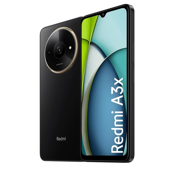 REDMI A3X (Midnight Black, 128 GB)  (4 GB RAM) - Black, 4+128