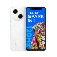 Tecno Spark Go 1 (Glittery White, 64 GB)  (3 GB RAM) - White, 3+64