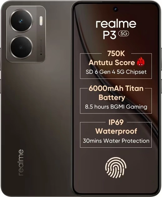 Realme P3 5G (Comet Grey 8GB+ 256GB)