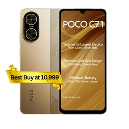 POCO C71 (Desert Gold, 128 GB) (6 GB RAM)