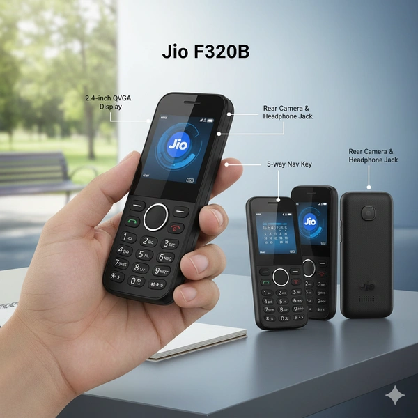 JIo F320B (BLACK)  - Black