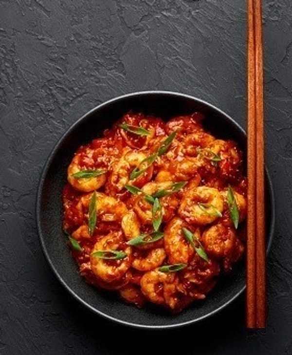 Schezwan Prawns (Dry & Gravy)