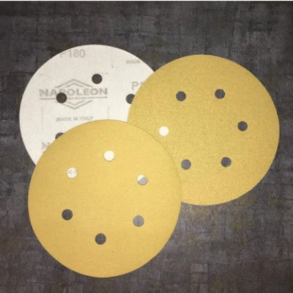 Napoleon Velcro Disc 5inch 5hole Yellow SCS - 120