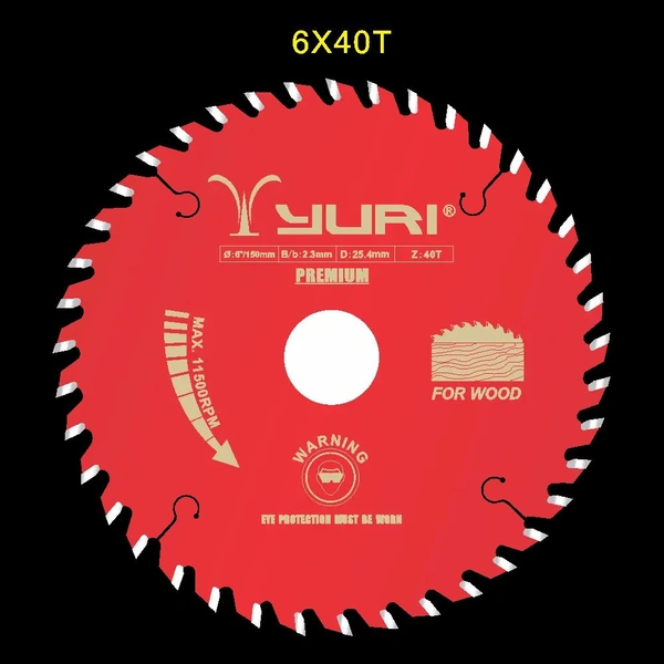 YURI Yuri Premium T.C.T Saw Blades For Wood - 5'' X 30T