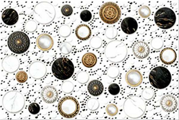 Digital glossy wall tiles for bathroom and kitchen wall |Glossy surface finish| 12x18 inch size | 6pc in one box | waterproof | scratchproof   1158-HL 1 12X18