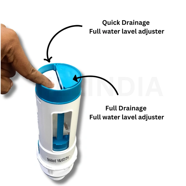 RSEINDIA 10 inch Universal Dual Flush Valve Replacement 2 inch  Siphon - 10 x 4 x 2 Inches | Durable & Easy to Install
