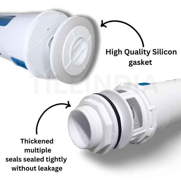 RSEINDIA 10 inch Universal Dual Flush Valve Replacement 2 inch  Siphon - 10 x 4 x 2 Inches | Durable & Easy to Install